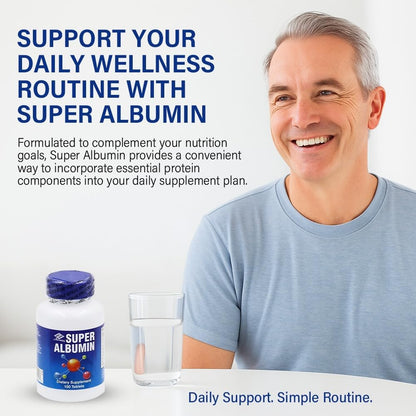 Nu-Health Super Albumin Hydrolysed Protein & Amino Tablets, Tissue Repair – Image 2