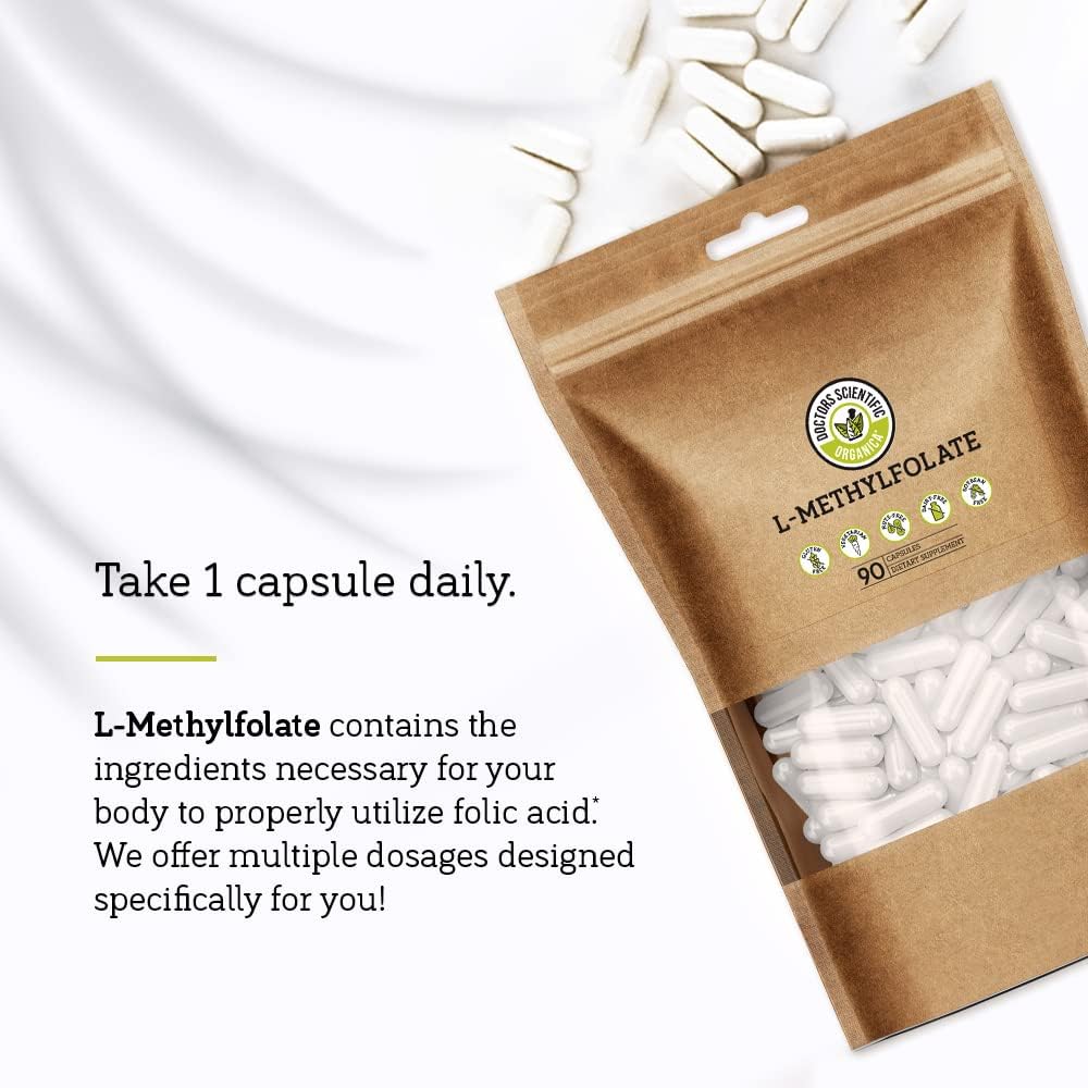 DSO L-Methylfolate 7.5mg - 90 Vegan Capsules | Active 5-MTHF Supplement - görsel 4