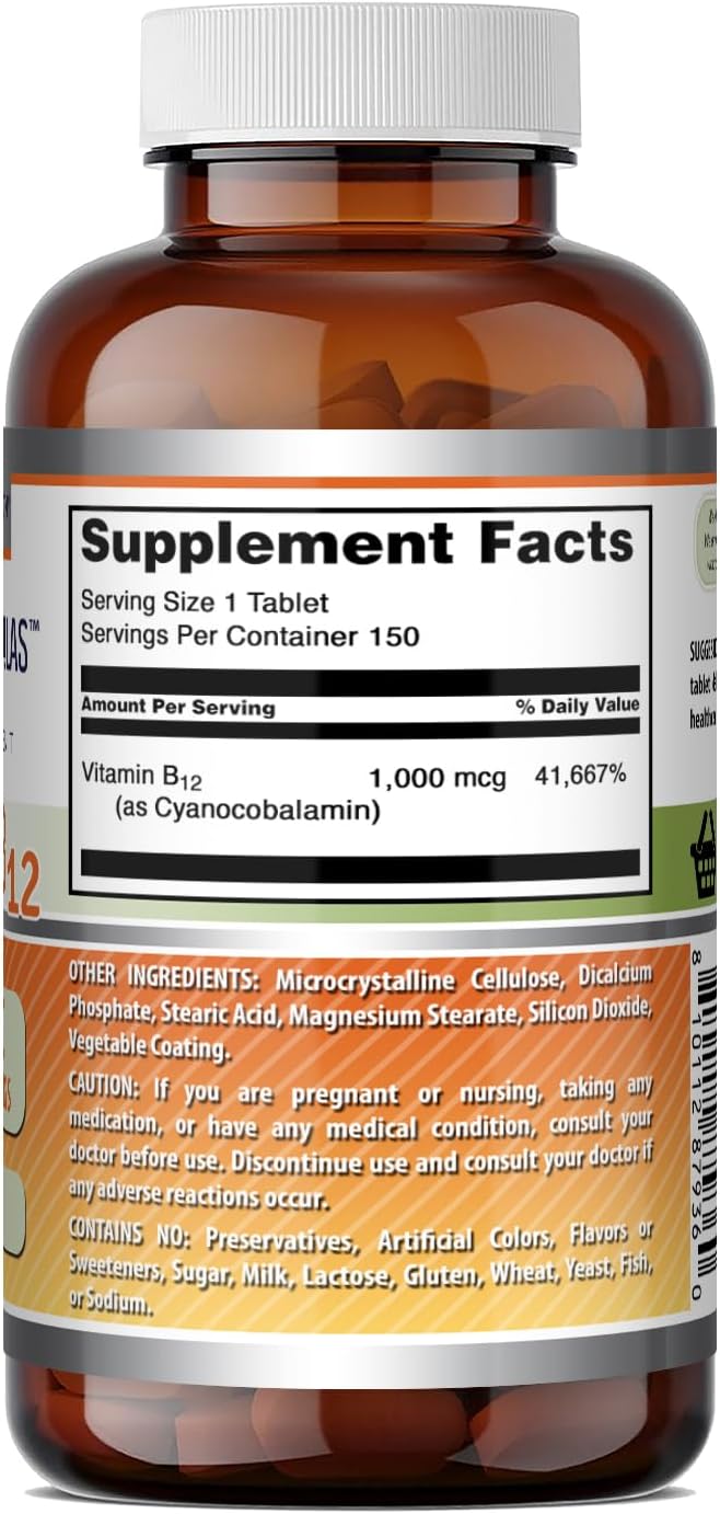 Amazing Formulations Vitamin B12 – Supports energy metabolism and nervous system health – Image 5