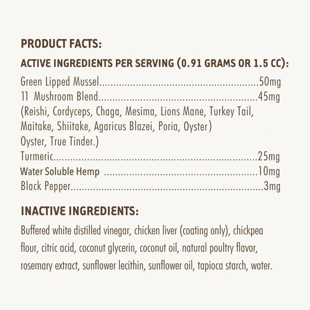 iHeartDogs Hemp Mushroom Chews for Dogs – Mobility, Calming & Immune Support (60 Chews) - görsel 7
