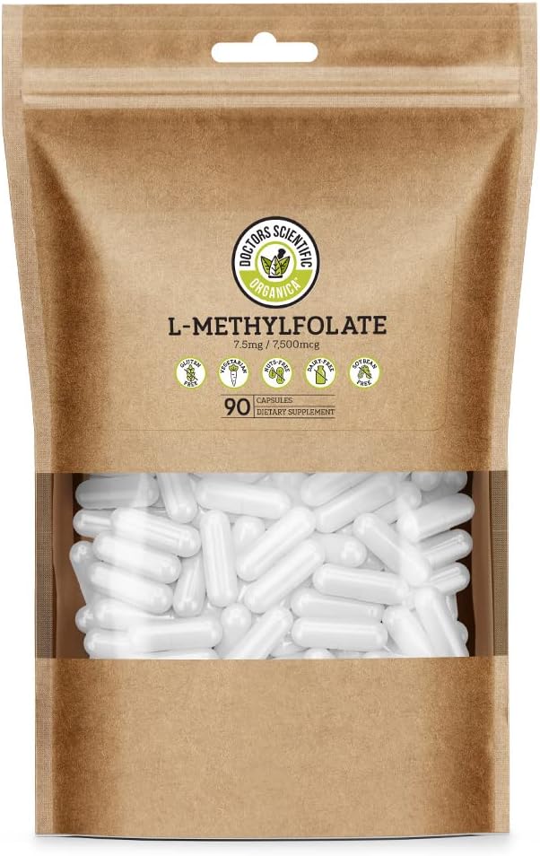 DSO L-Methylfolate 7.5mg - 90 Vegan Capsules | Active 5-MTHF Supplement - görsel 1