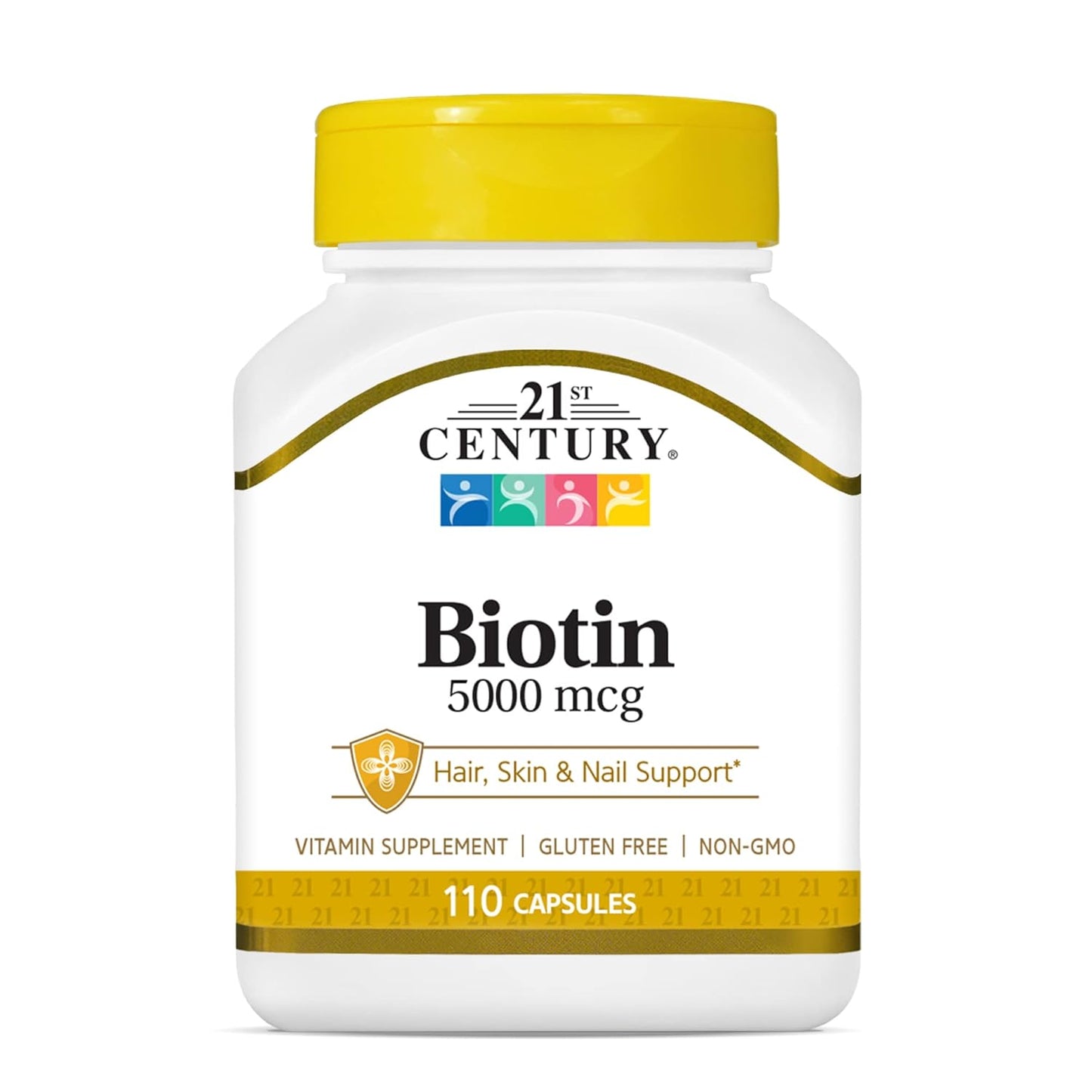 21st Century Biotin, 5,000 mcg, 110 Capsules - görsel 1