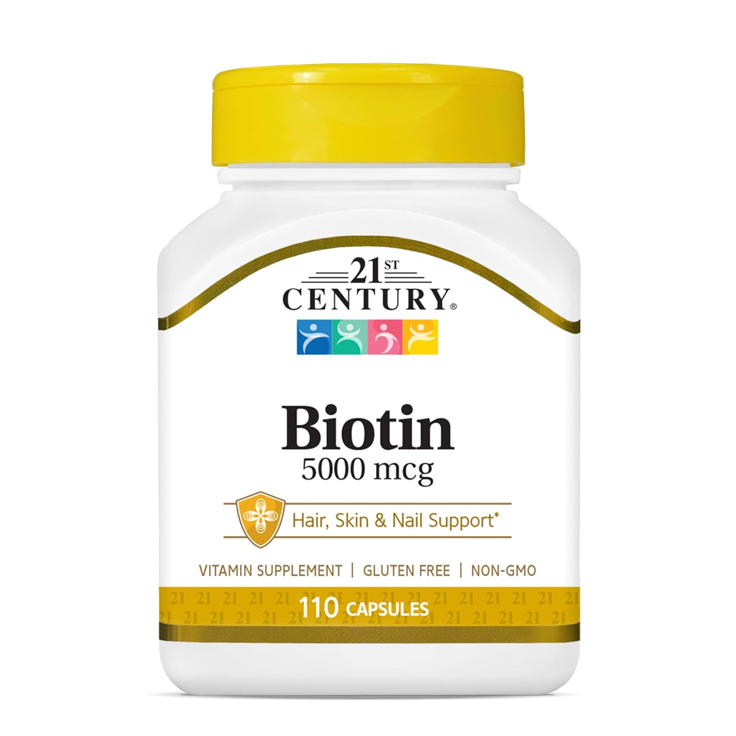 21st Century Biotin, 5,000 mcg, 110 Capsules - görsel 1