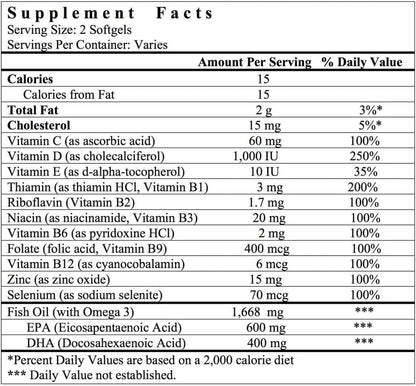Cardiamin General Well-being Multivitamins 60 Softgels