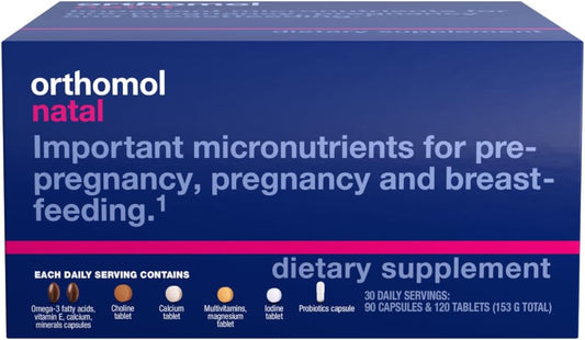 Orthomol Natal Prenatal Supplement - 30 Daily Packs (Tablets & Capsules) – Image 1