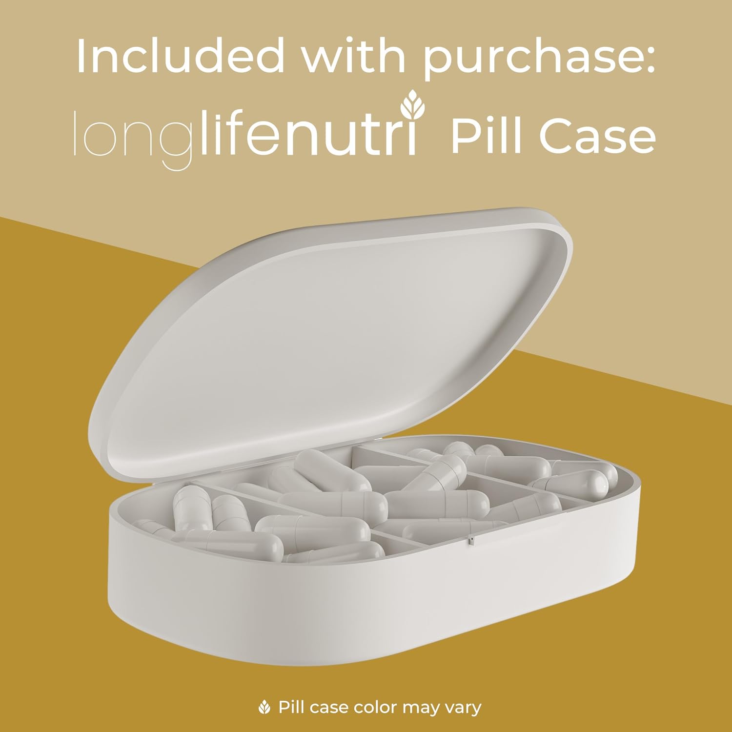 LongLifeNutri Chrysin 500mg – 180 Vegetarian Capsules - görsel 6