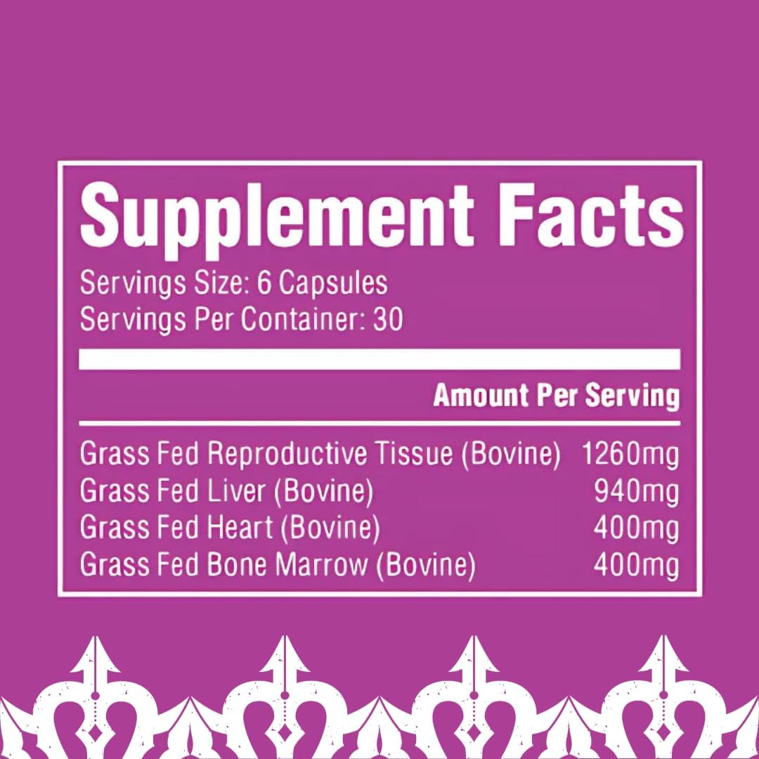 The Fittest Queen Organ Supplement - Hormone & Energy Support, 180 Capsules - görsel 5