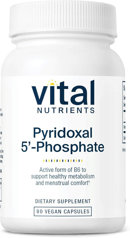 Vital Nutrients Pyridoxal-5-Phosphate – Activated Vitamin B6 Supplement