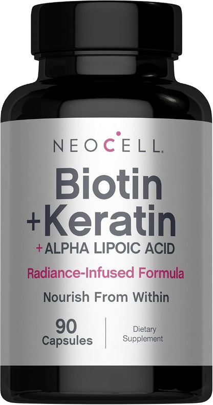 NeoCell Biotin Complex Hair, Skin & Nails, 90 Capsules – Image 1
