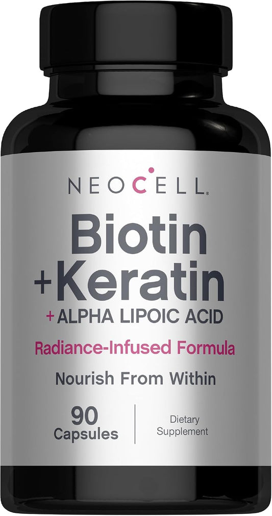 NeoCell Biotin Complex Hair, Skin & Nails, 90 Capsules – Image 1