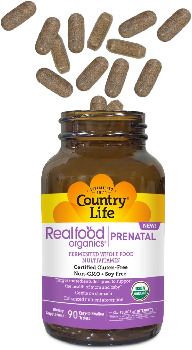 RealFood Organics Prenatal Multi – Organic Wholefood Multivitamin with Folate, D3 & Iron, 90 Tablets – Image 8