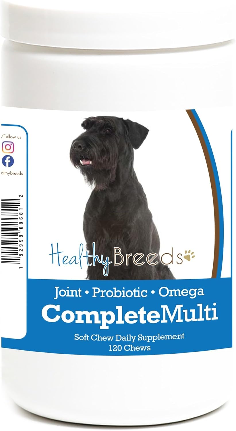 Healthy Breeds Giant Schnauzer All in One Multivitamin Soft Chew, 120 Count - görsel 1