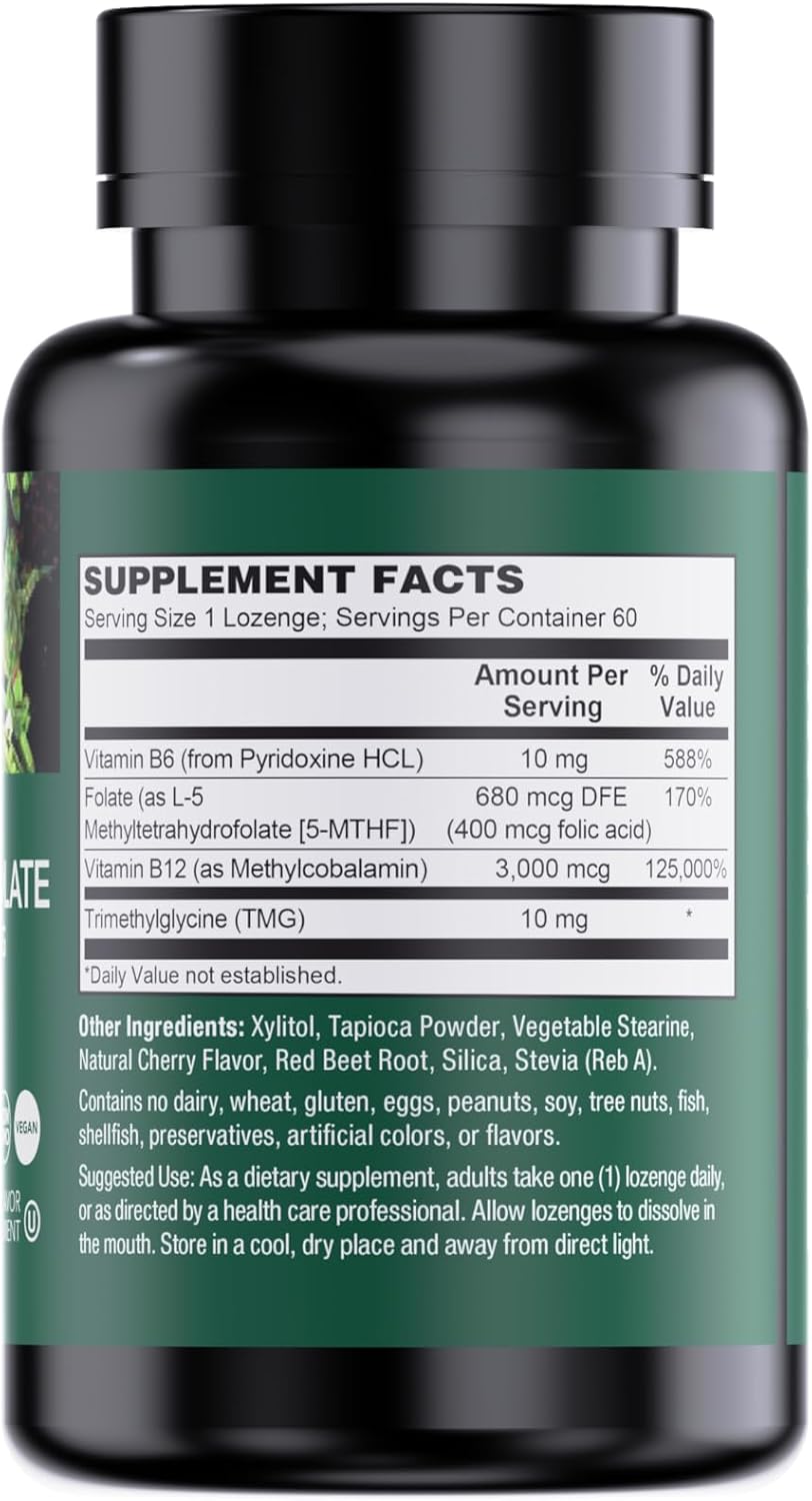PlantFusion Vegan B12 Methyl 3000 mcg + – Sublingual lozenges for fast absorption – Image 7