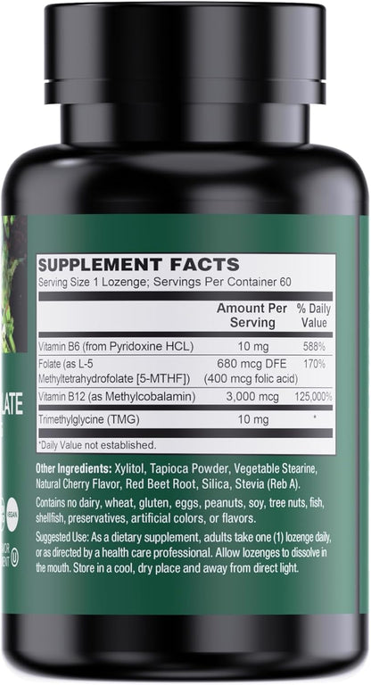 PlantFusion Vegan B12 Methyl 3000 mcg + – Sublingual lozenges for fast absorption – Image 7