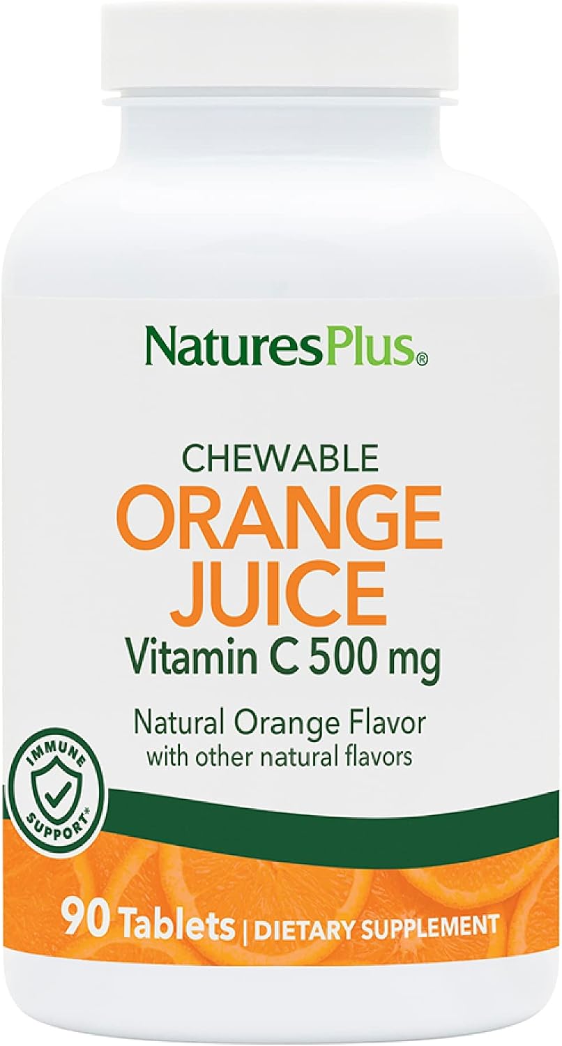 NaturesPlus Orange Juice Chewable Vitamin C – Reduces Tiredness and Fatigue: This nutrient contributes to normal – Image 7