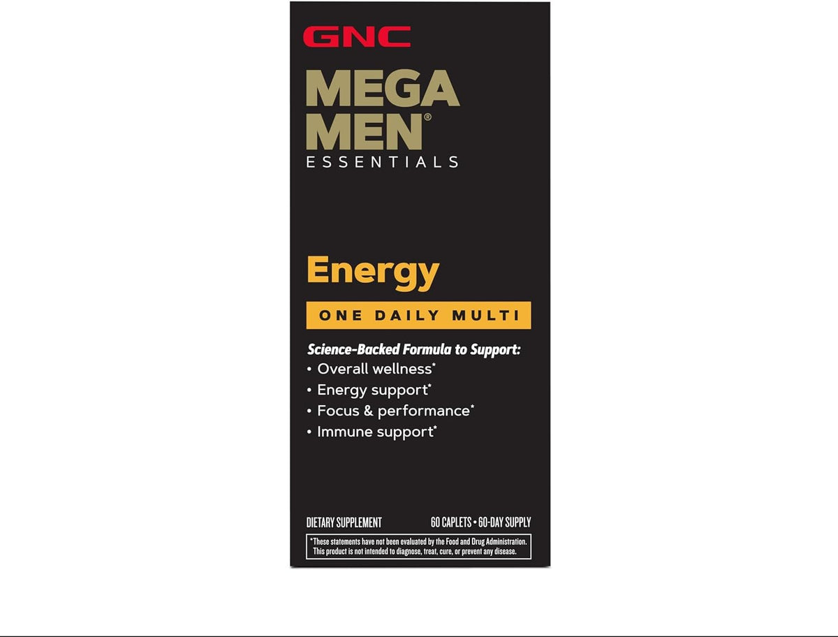 GNC Mega Men Multivitamin for Men | Energy and Metabolism | 1 Daily – Image 3
