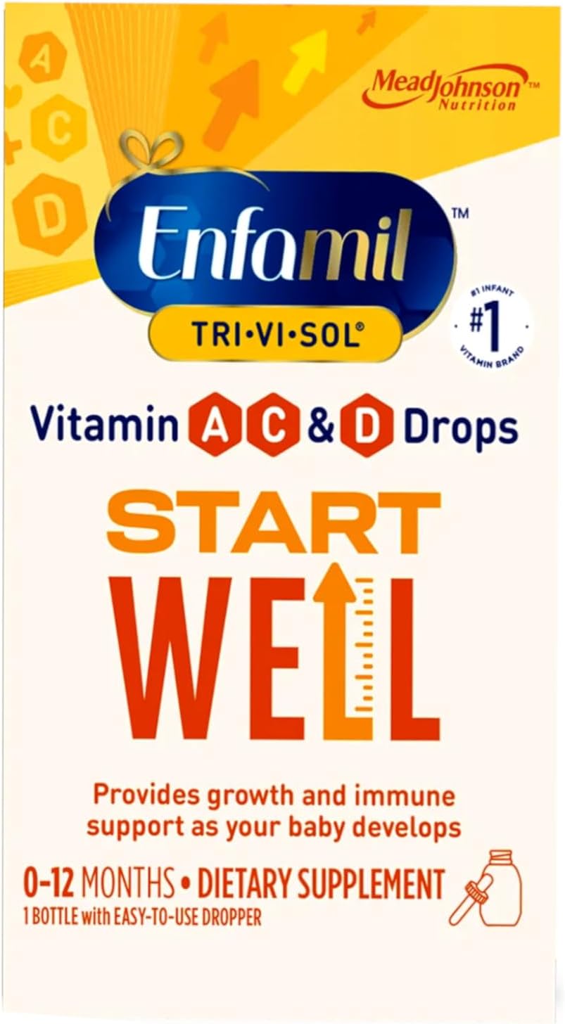 Enfamil Tri Vi Sol Infant Multivitamin Drops with Dropper, 50 mL - görsel 1