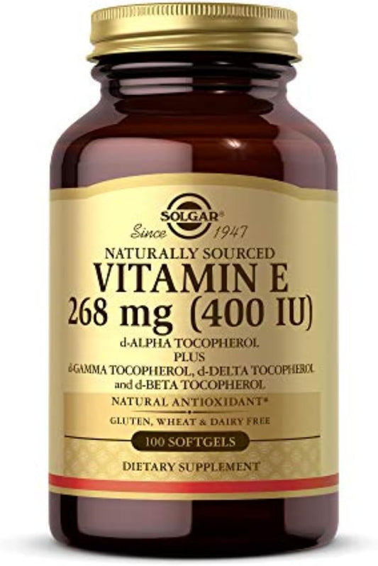 Solgar Vitamin E 268 mg (400 IU) with Mixed – Natural Source: Derived from natural d-alpha tocopherol, which is – Image 1