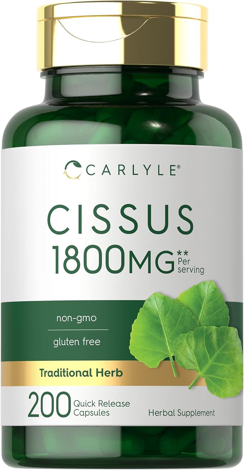 Carlyle Cissus Quadrangularis | 200 Capsules | Traditional Herb Extract Supplement - görsel 1
