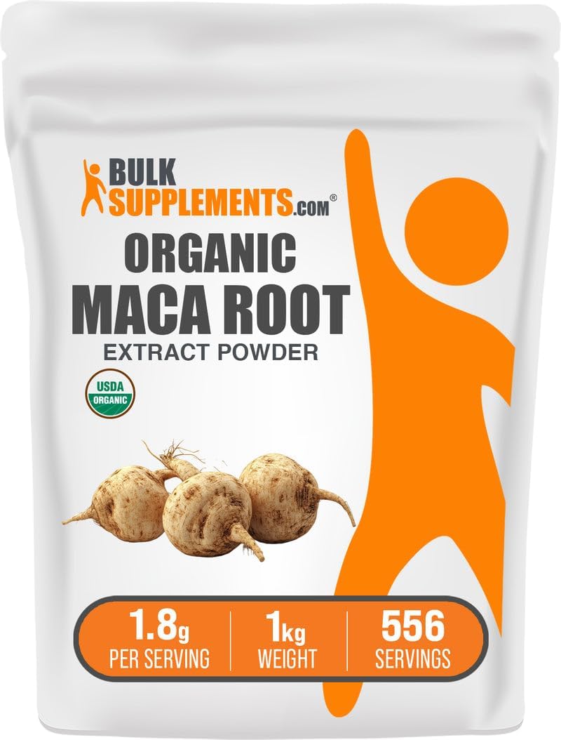 BulkSupplements.com Organic Maca Root Extract Powder (1 kg) - görsel 1