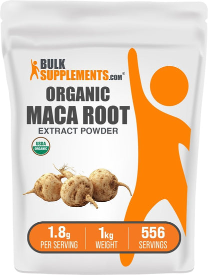 BulkSupplements.com Organic Maca Root Extract Powder (1 kg)