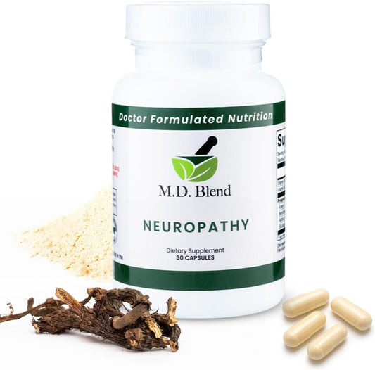 Neuropathy - Natural Blend for Nerve – Alpha Lipoic Acid (ALA): A powerful antioxidant that may help reduce – Image 1