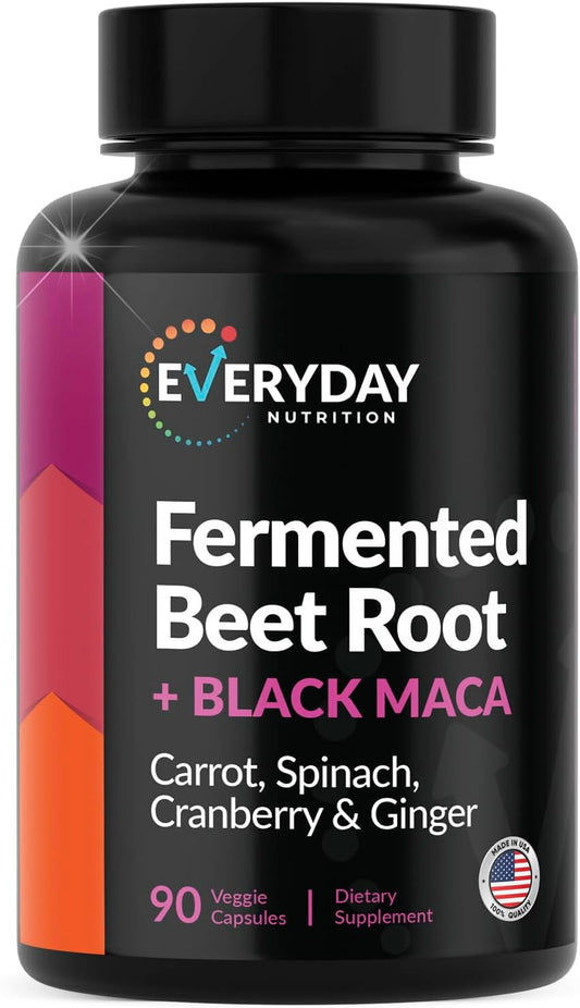 Organic Fermented Beetroot & Black Maca – Organic Fermented Beetroot: Rich in nitrates that may help improve blood – Image 1