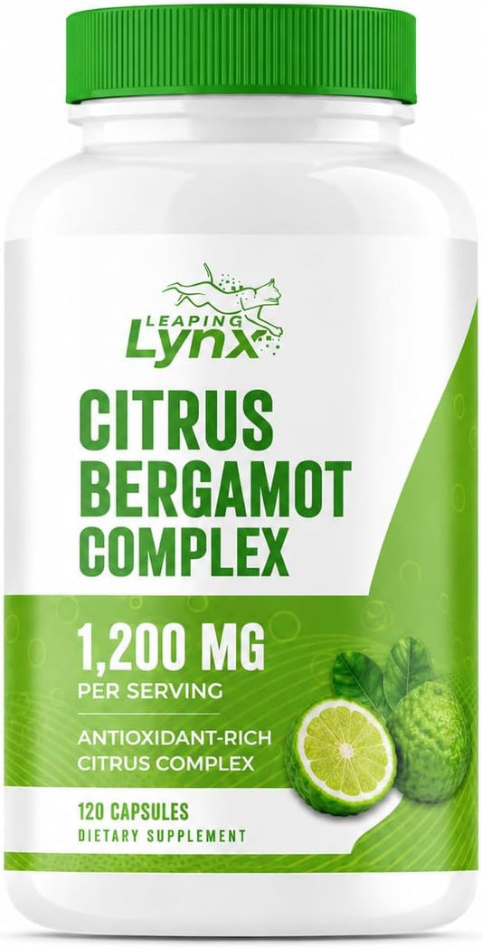 Leaping Lynx Citrus Bergamot 1200 mg – Heart – Supports healthy cholesterol levels – May help maintain already – Image 1