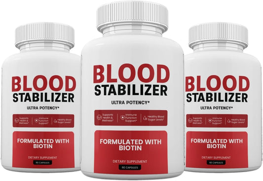 Zonata (3 Pack) Blood Stabiliser Capsules, – Supports healthy glucose metabolism: Nutrients like chromium, – Image 1