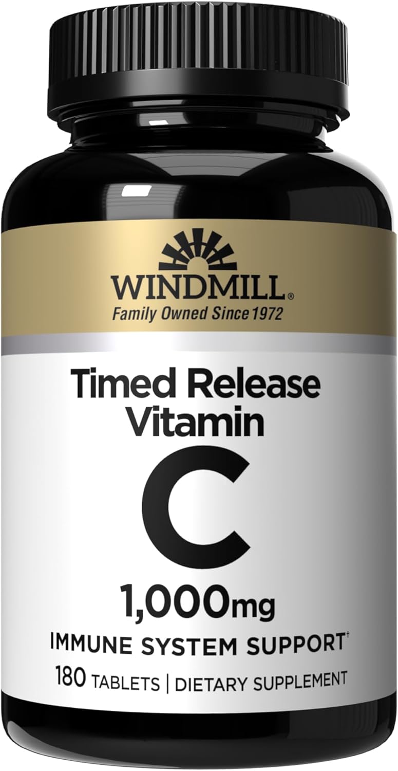 Windmill Vitamin C 1000mg Time Release with Rose Hips & Bioflavonoids - görsel 1