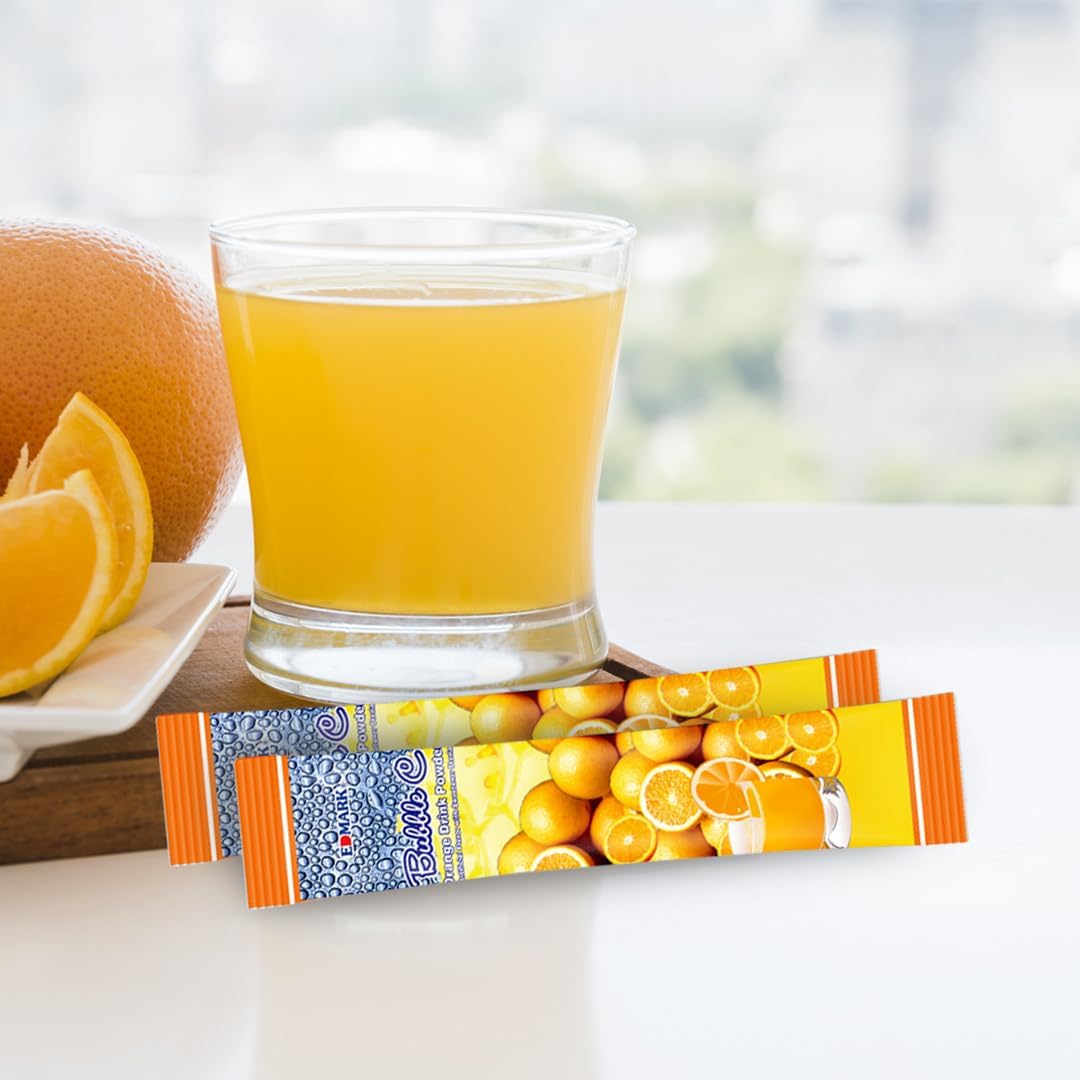 EDMARK Bubble C Instant Orange Drink – Vitamin C & Zinc Supplement - görsel 5