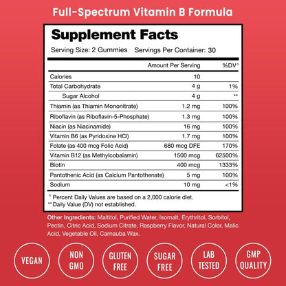 NutraChamps Vitamin B Complex Gummies – – Vitamin B3 (Niacin) – Supports energy metabolism and skin health. – Image 3