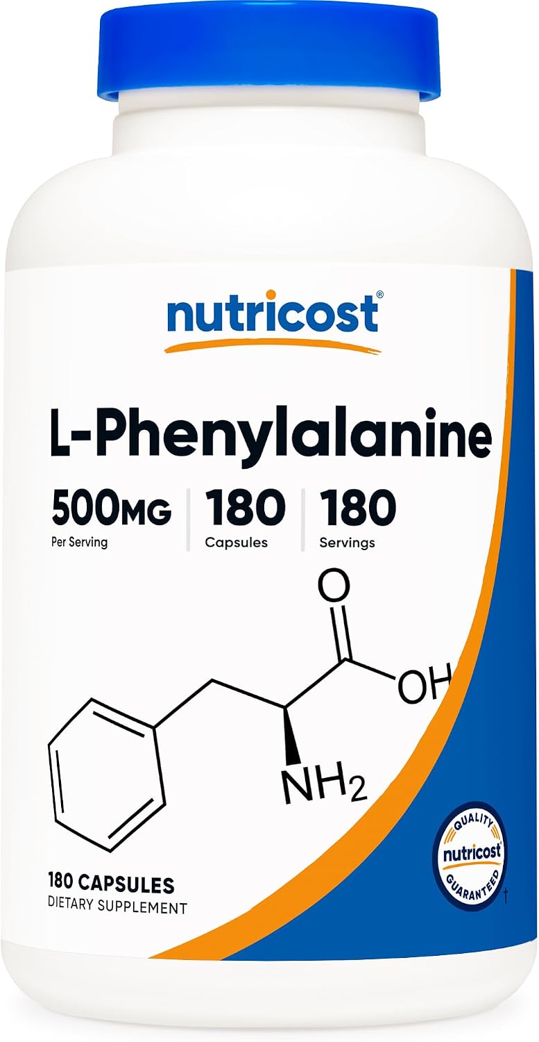 Nutricost L-Phenylalanine 500mg - 180 Capsules - görsel 1