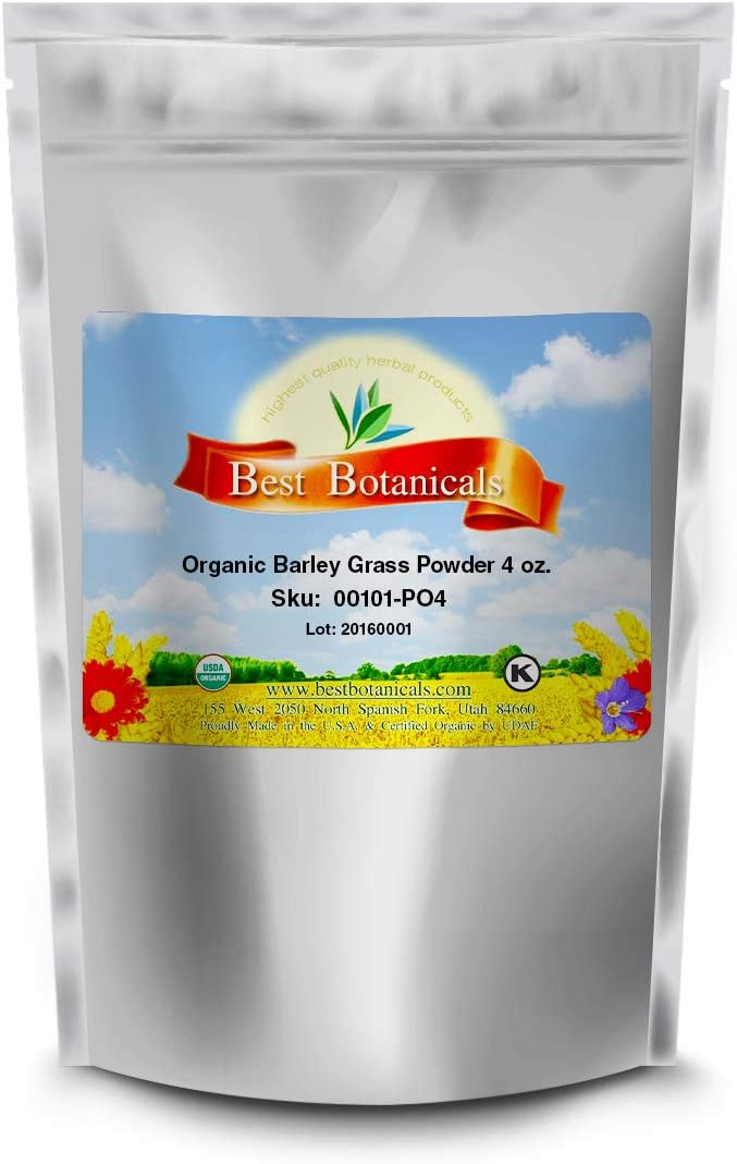 Best Botanicals Organic Barley Grass Powder, 113g - görsel 4