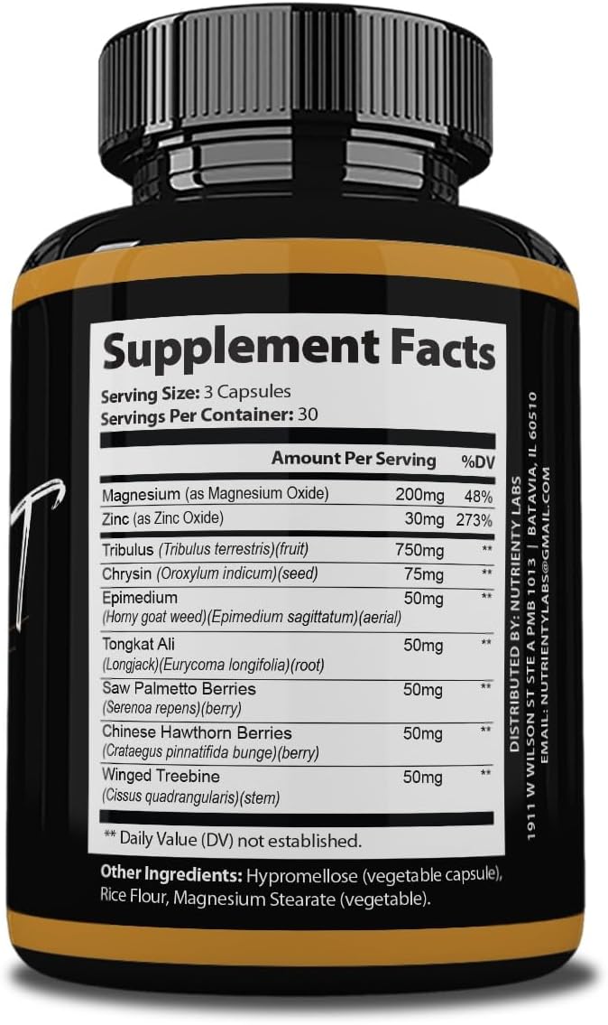 Zonata Booster XT Dietary Supplements for Men – Performance, Endurance & Energy (90 Capsules) – Image 2