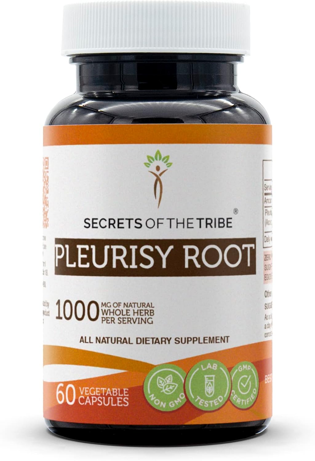 Secrets of the Tribe Pleurisy Root 60 Capsules - Dried Root Supplement - görsel 1