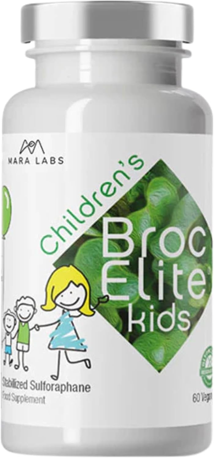 BrocElite Kids Broccoli Supplement with Stabilised Sulforaphane – 60 Vegan Capsules - görsel 1