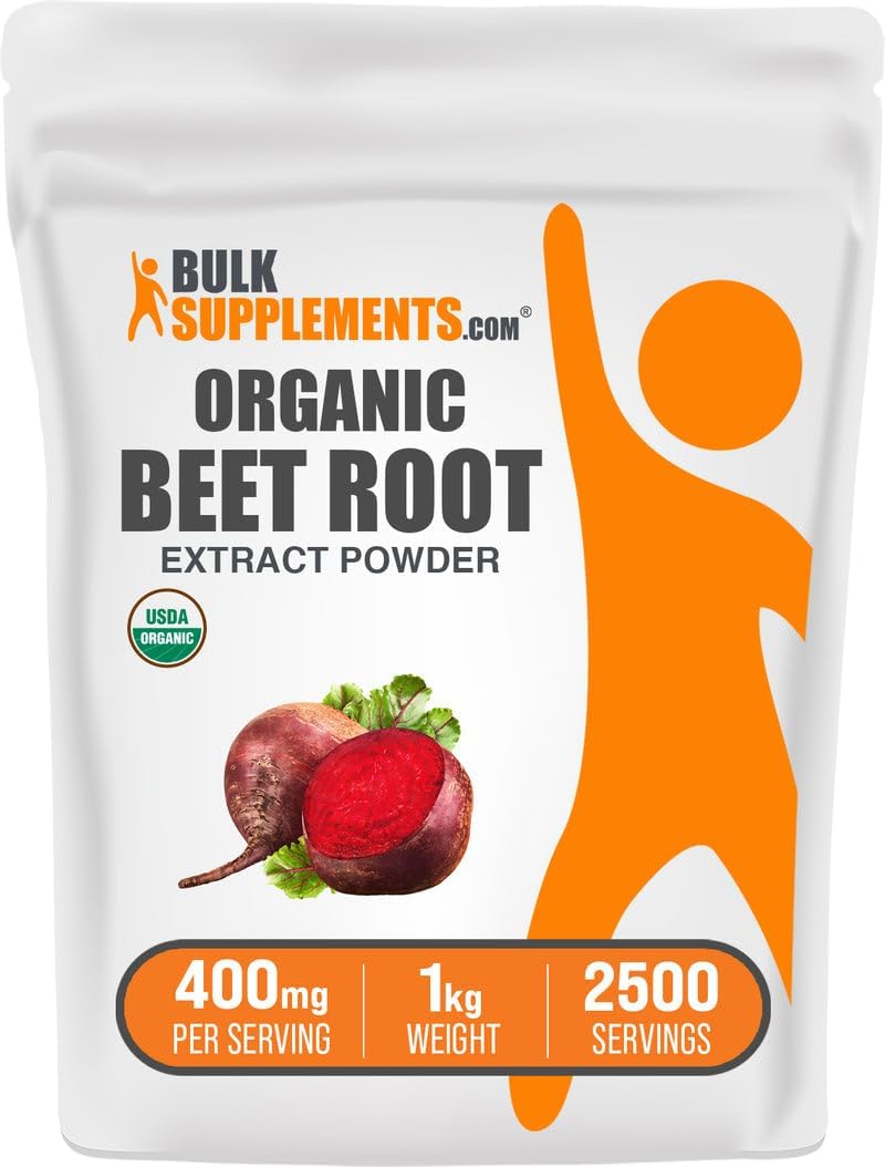 BulkSupplements Organic Beet Root Extract Powder - 100g - görsel 9