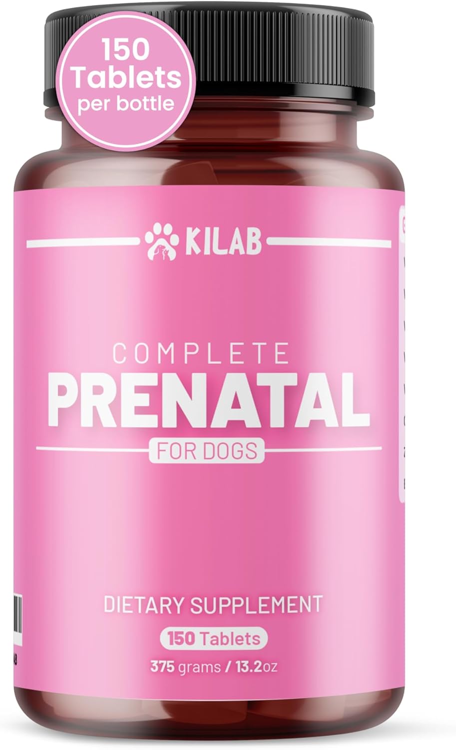Kilab Complete Prenatal Vitamins for Dogs – – Iron – Supports red blood cell production and helps prevent anaemia, – Image 1