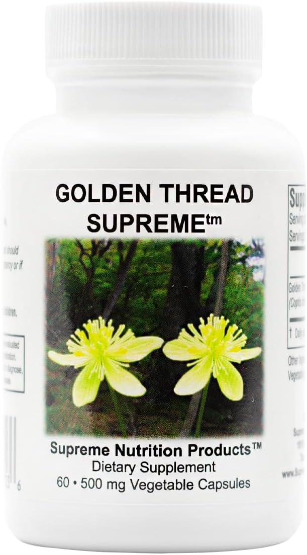 Supreme Nutrition Golden Thread Supreme, 60 Pure Coptis Chinensis Vegetarian Capsules (Pack of 2) - görsel 3