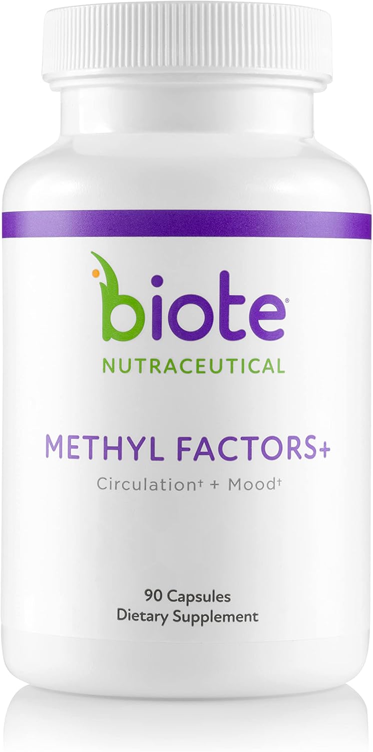 Biote Nutraceuticals - Methyl Factors+ - Circulation + Mood (90 Capsules) - görsel 1