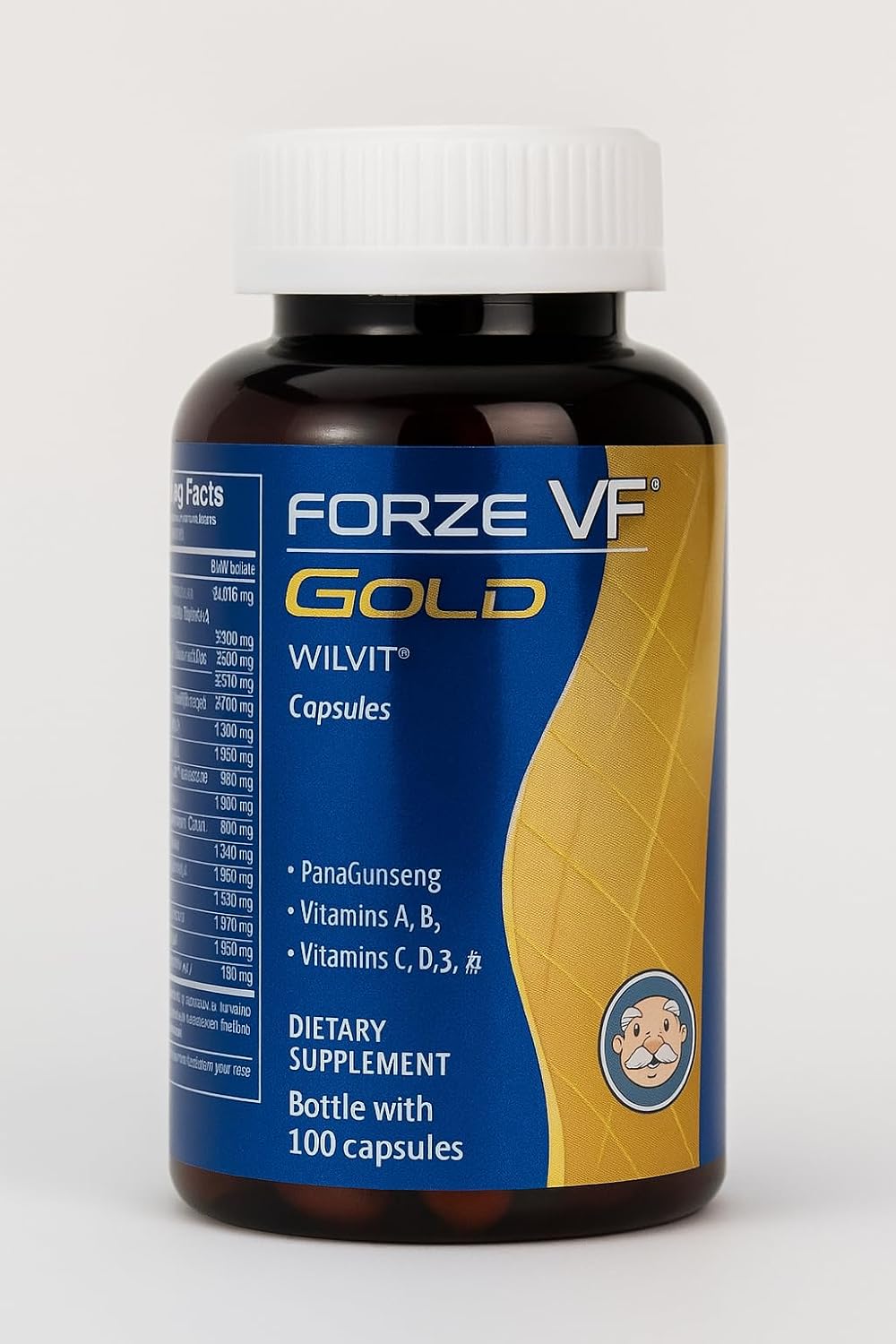 Forze VF Gold Capsules – Daily Multivitamin with Ginseng, B Vitamins & Minerals – 100 Capsules – Image 1
