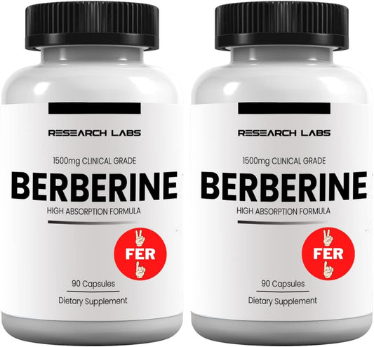 Research Labs Berberine 1500mg - High – Metabolic Support: Berberine activates an enzyme called AMPk, often dubbed – Image 1