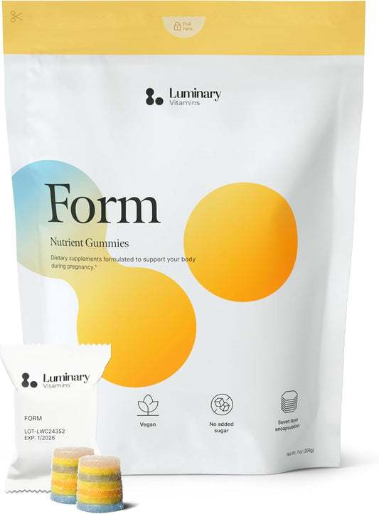 Form Prenatal | Pregnancy Gummies | 300mg – Choline (300 mg): Supports fetal brain and spinal cord development. – Image 1