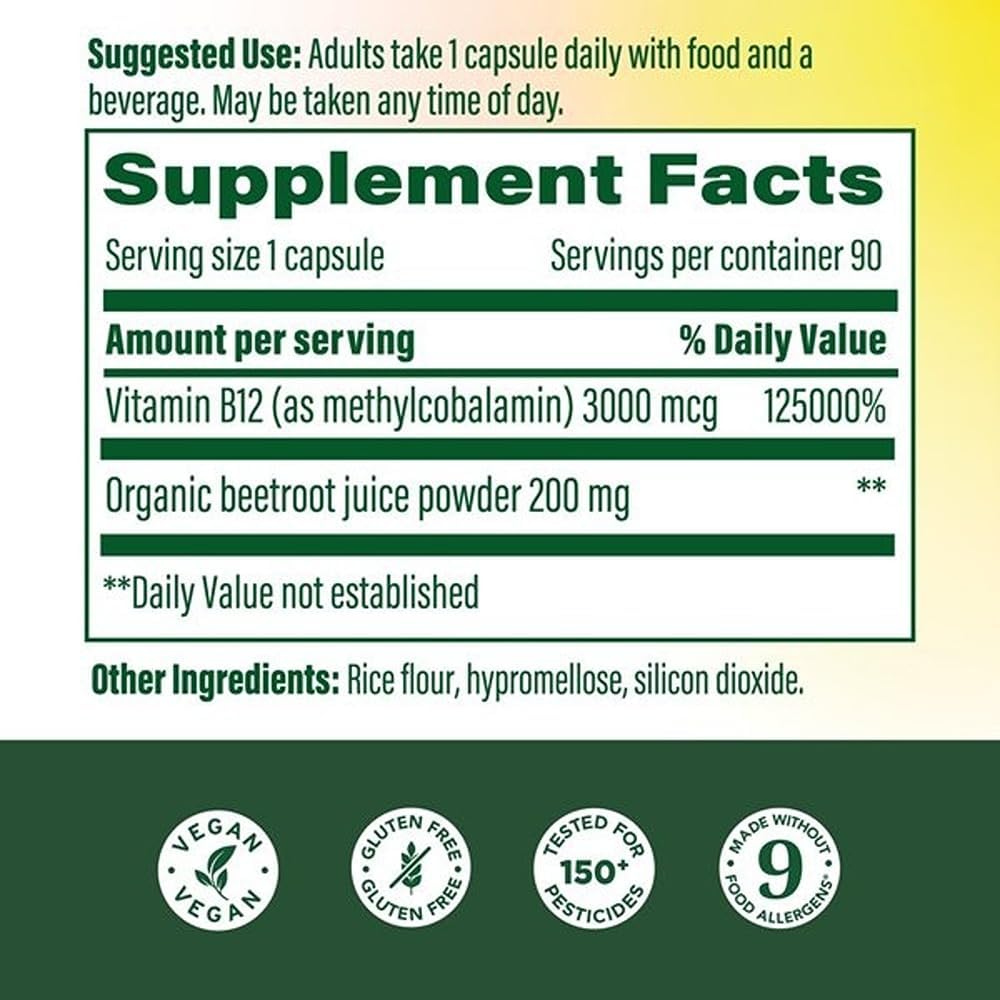 MegaFood Extra Strength Methyl B12 Vitamins, – Bioavailable Form: Methylated vitamin B12 that your body can use – Image 2