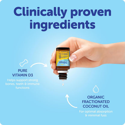 Baby Ddrops D Drops - Liquid Vitamin D for Bub (400 IU, 90 Drops)