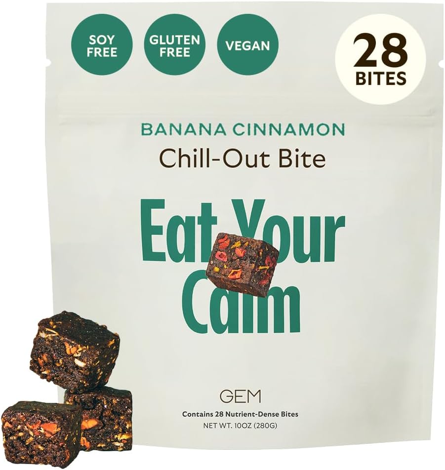 GEM Calm Bite - Banana Cinnamon | Magnesium L-Threonate, Golden Chlorella, Lemon Balm | Supports Calm Mind & Clarity | 7 Count - görsel 10