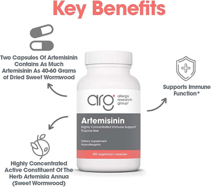 Artemisinin 200 mg – Sweet Wormwood Extract – 300 Capsules