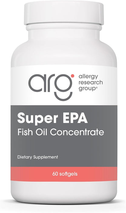 ARG Super EPA – Concentrated Omega-3 Fish Oil – 720 mg EPA & 480 mg DHA – 60 Softgels