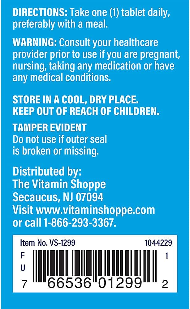 The Vitamin Shoppe Boron 3mg, Well Absorbed Form Chelated (100 Tablets) - görsel 3